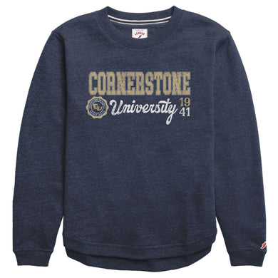Victory Springs Ladies Crewneck | Heather Liberty Navy
