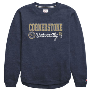 Victory Springs Ladies Crewneck | Heather Liberty Navy
