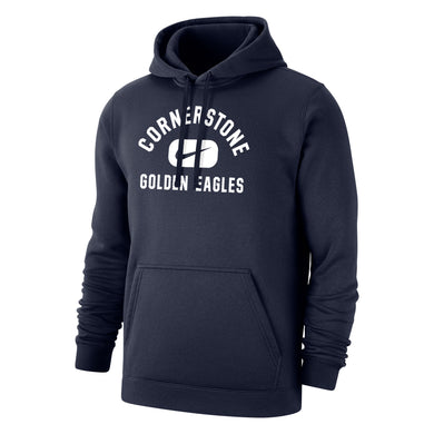 NIKE Club Fleece Hoodie, Navy (F23)