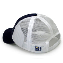 Load image into Gallery viewer, Soft Mesh Trucker Hat, Navy/White (F23)