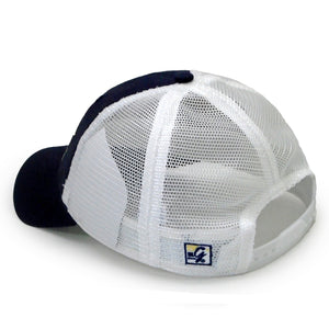 Soft Mesh Trucker Hat, Navy/White (F23)