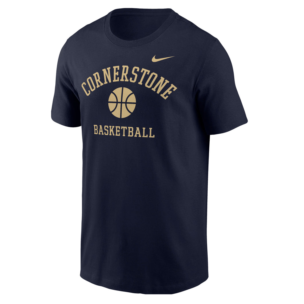 Core Cotton Basketball Tee | Navy
