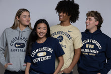 Load image into Gallery viewer, Four people wearing Cornerstone University nike apparel against a plain background