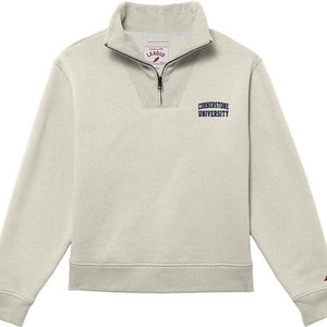 Ladies 1991 Brushes 1/4 Zip | Oatmeal