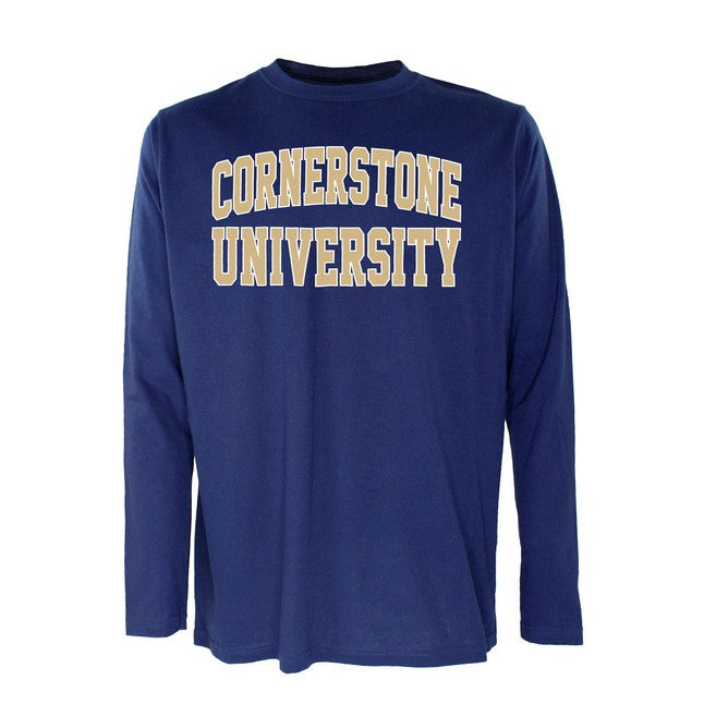 Core Long Sleeve Tee, Navy - CU Campus Store – Cornerstone Campus